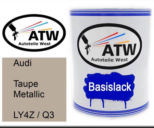 Audi, Taupe Metallic, LY4Z / Q3: 1L Lackdose, von ATW Autoteile West.